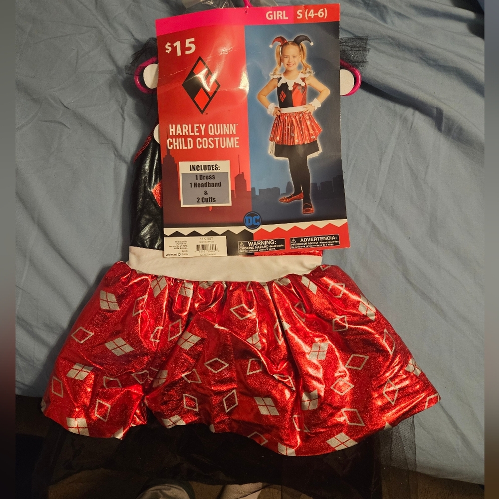 DC Harley Quinn Kids Costume - Red and Black